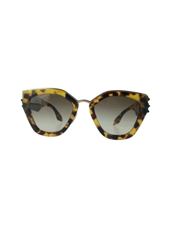 Prada Sunglasses Brown Acetate Tortoiseshell Pattern Gold Eyewear main image 6